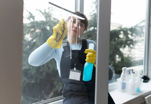 Nettoyage de vitres intérieures et extérieures à la Gonfrière